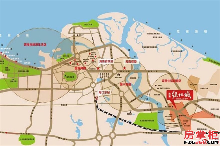 海南绿地城交通图