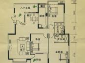 蓬江玉圭园户型图4、5、6栋标准层H户型 3室2厅1卫1厨
