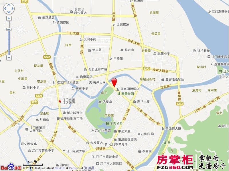 天安·东湖花园交通图（电子地图）