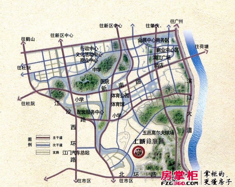 上城铂雍汇交通图