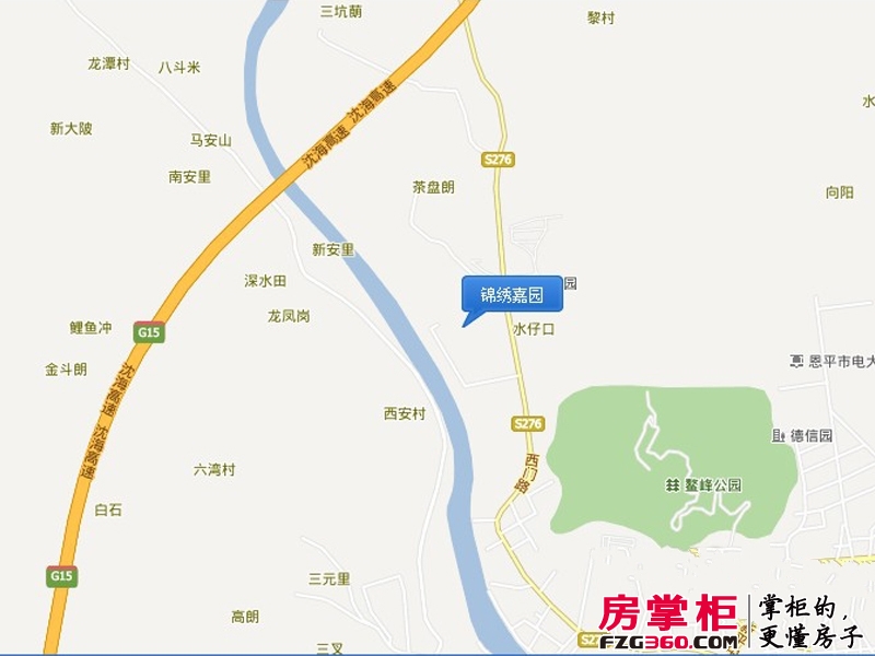锦绣嘉园交通图电子地图