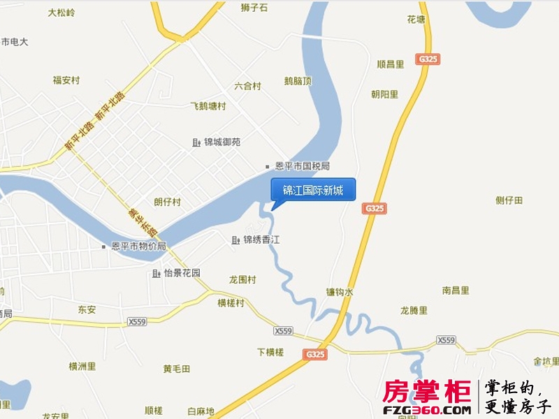 锦江国际新城交通图电子地图