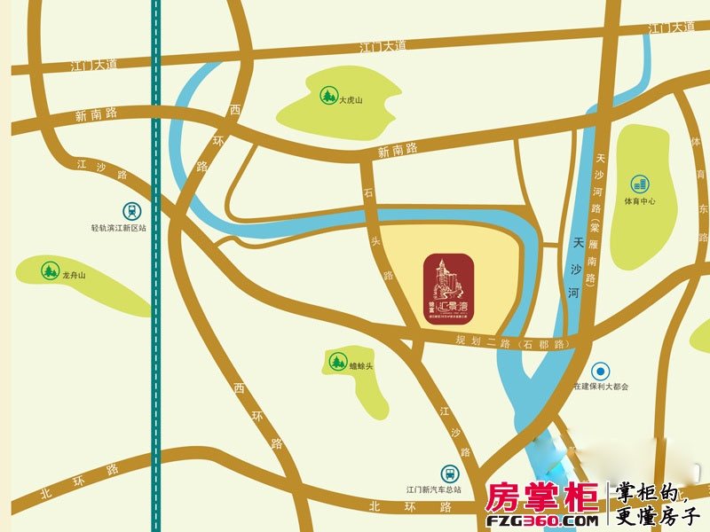 锦富·汇景湾交通图区位图