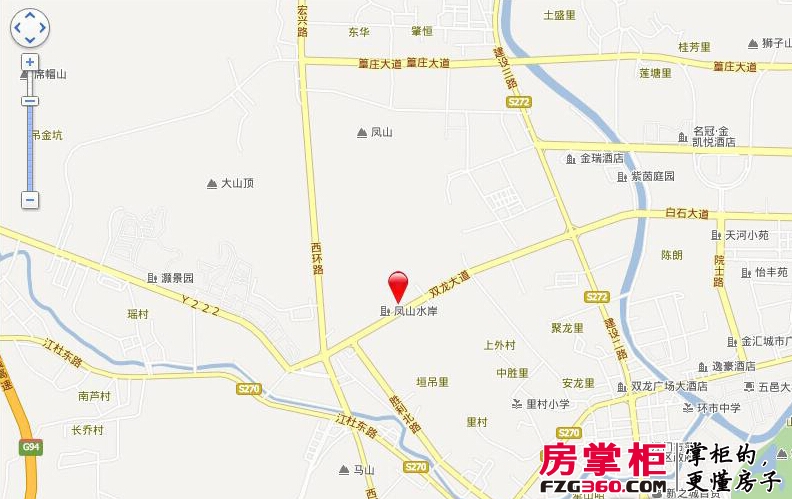 凤山水岸Ⅱ誉城交通图电子地图