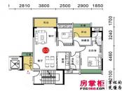 胜坚·尚城美居户型图4幢标准层03户型 3室2厅2卫1厨