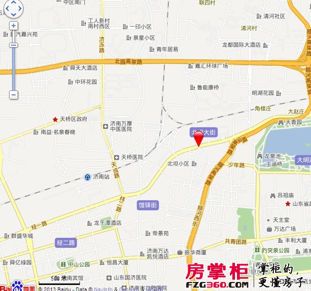 明湖广场交通图