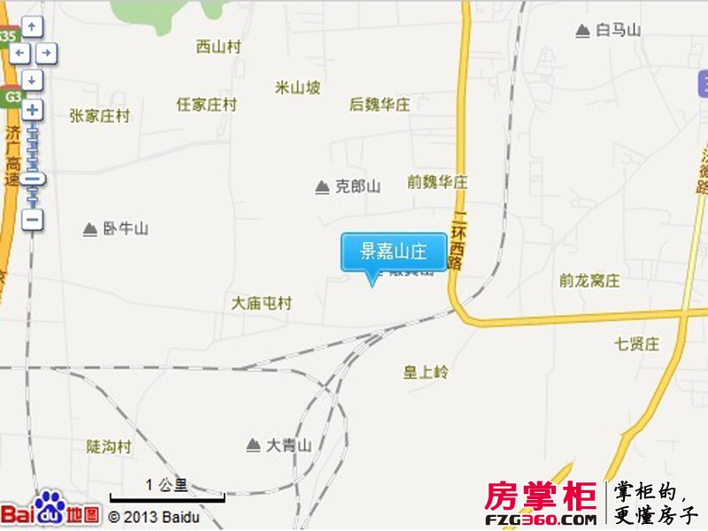 景嘉山庄交通图电子地图