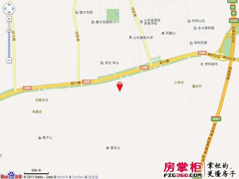 三箭汇福山庄交通图电子地图