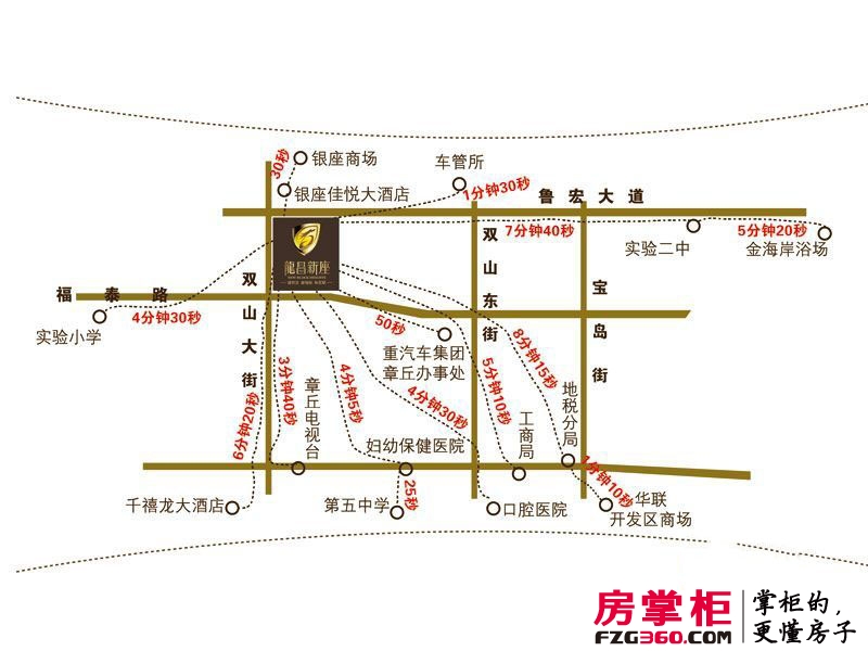 龙昌新座·中央公馆交通图