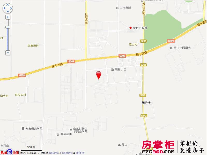 山水泉城南城交通图电子地图