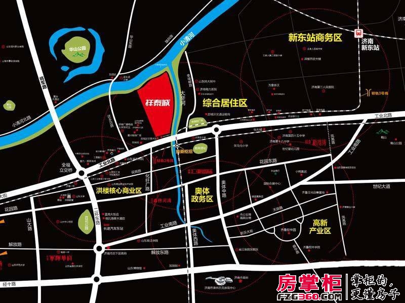 祥泰城交通图项目区位图