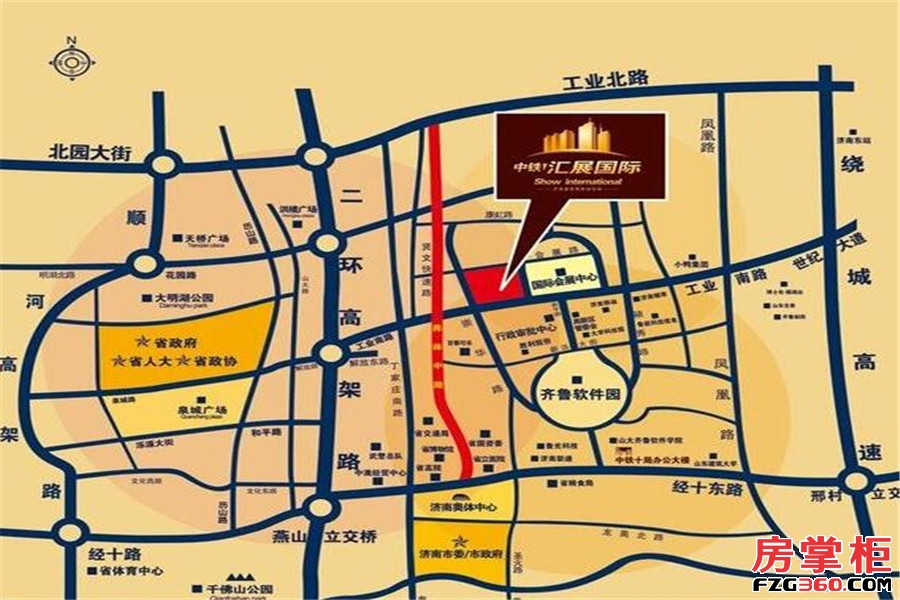 中铁汇展国际交通图