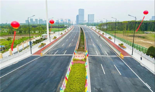 2014年9月,槜李路(商务大道—纺工路)工程开工建设,该段道路全长502米