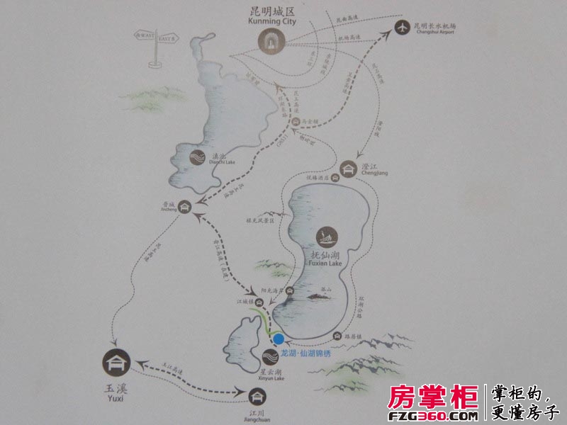 仙湖锦绣交通图