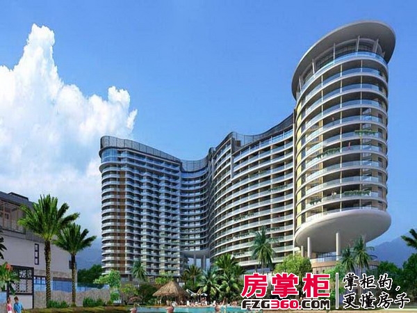 洱海龙湾效果图新27F-B地块海景度假公寓透视图