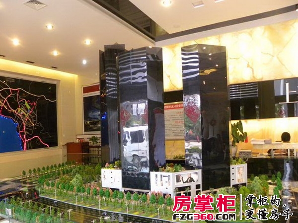 上海·东盟商务大厦实景图沙盘（2013-05-24）