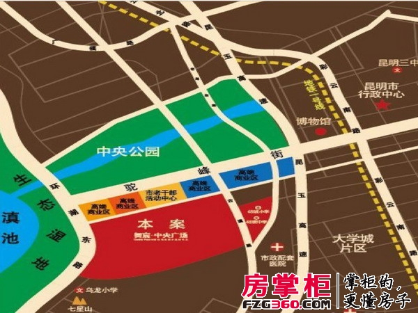 奥宸·中央广场交通图区位图