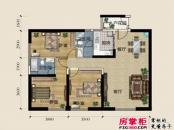 中国水电·金檀户型图A3户型 3室2厅2卫1厨