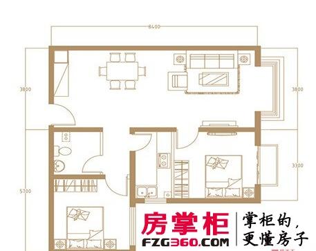 项目住宅T4-E户型图