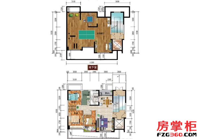 首层E3 3室2厅1卫1厨 95.29㎡