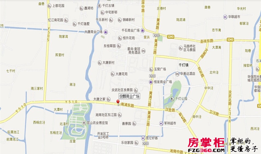 俊麟商业广场交通图