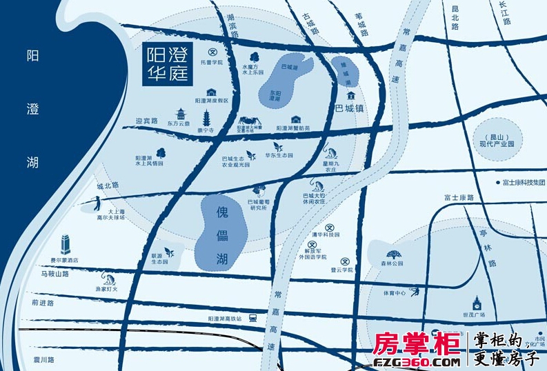 汇智·阳澄华庭交通图区位图