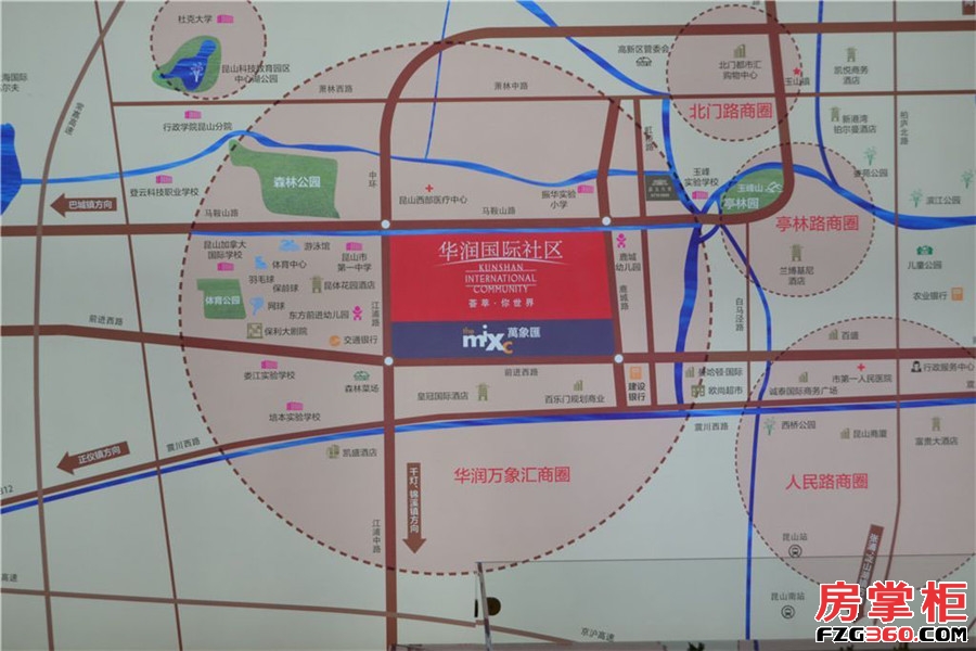 华润国际社区交通图
