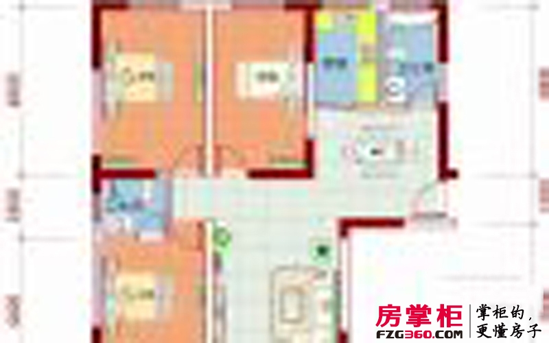 凤凰佳苑户型图（2013-08-07） 2室2厅1卫1厨