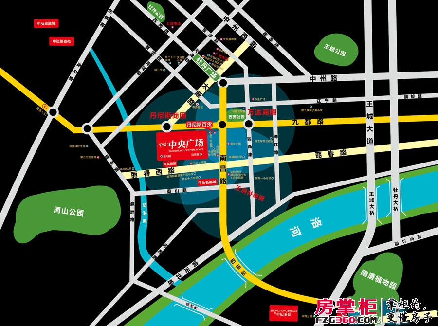 中弘·中央广场区位图