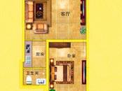 昌晟雅居户型图（2013-08-13） 1室1厅1卫1厨
