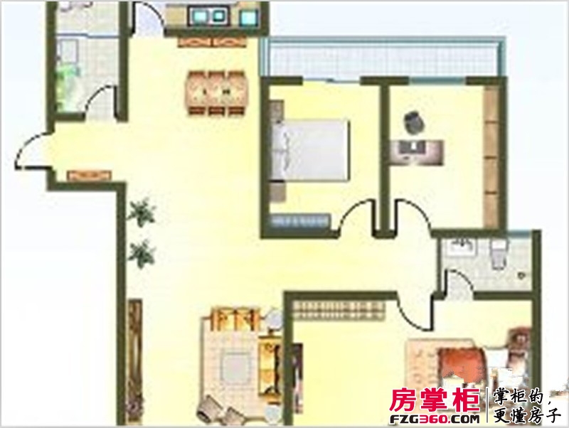顺兴政和国际高管公寓（2013-09-24） 3室2厅1卫1厨