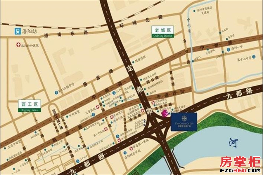 香榭里定鼎广场交通图
