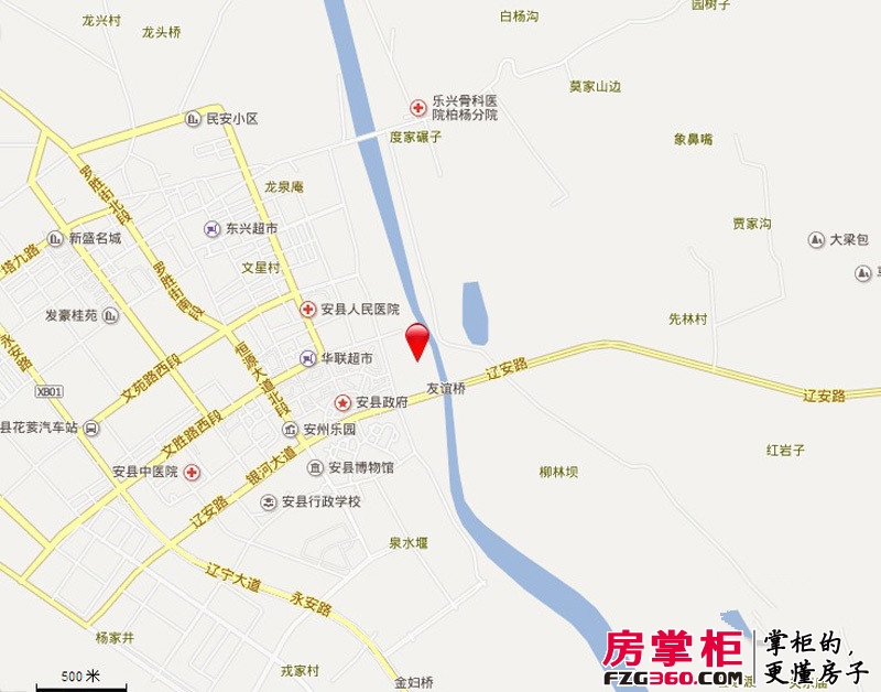 安县滨江世纪花园交通图