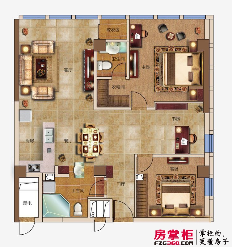 梅山大酒店户型图B户型 2室2厅2卫1厨