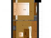 奥丽赛橙品户型图K户型二层（有阳台复式） 1室1厅