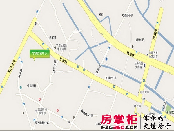 宁波财富中心商铺交通图