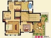 香湖丹堤户型图E2#-三层 1室1厅1卫