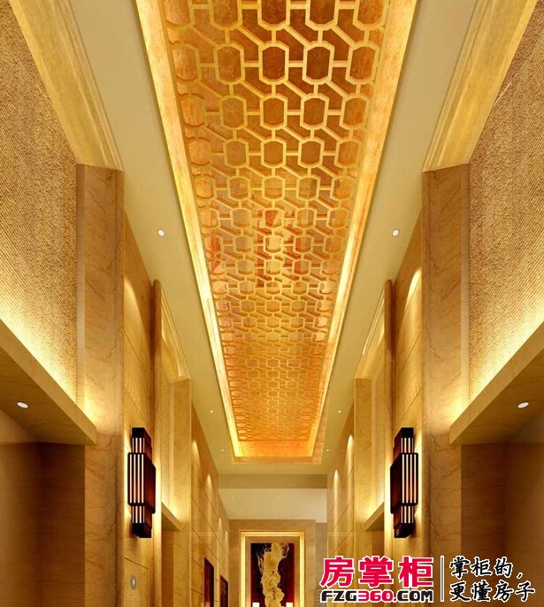 阳光豪生酒店公寓首层电梯厅（2010.11.9）