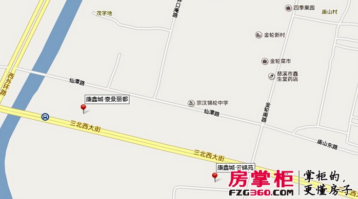 康鑫城交通图