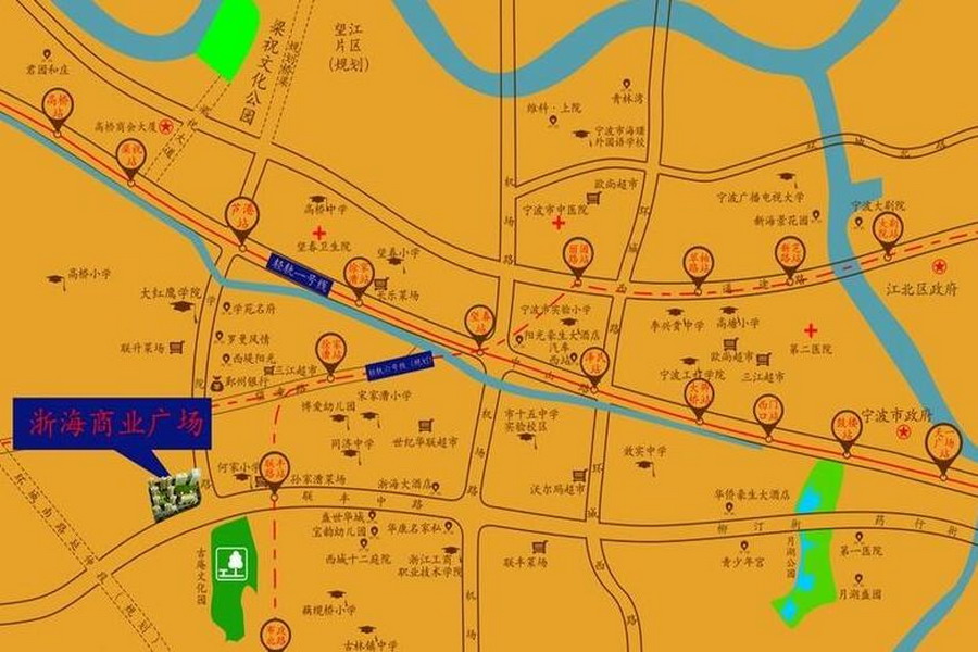 浙海商业广场区位图