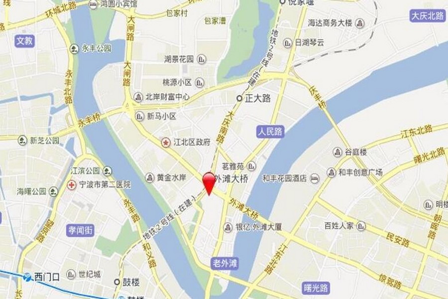 宁波绿地中心区位图
