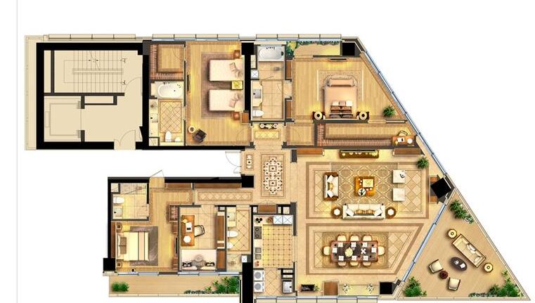 帝宝户型图 - 宁波房掌柜