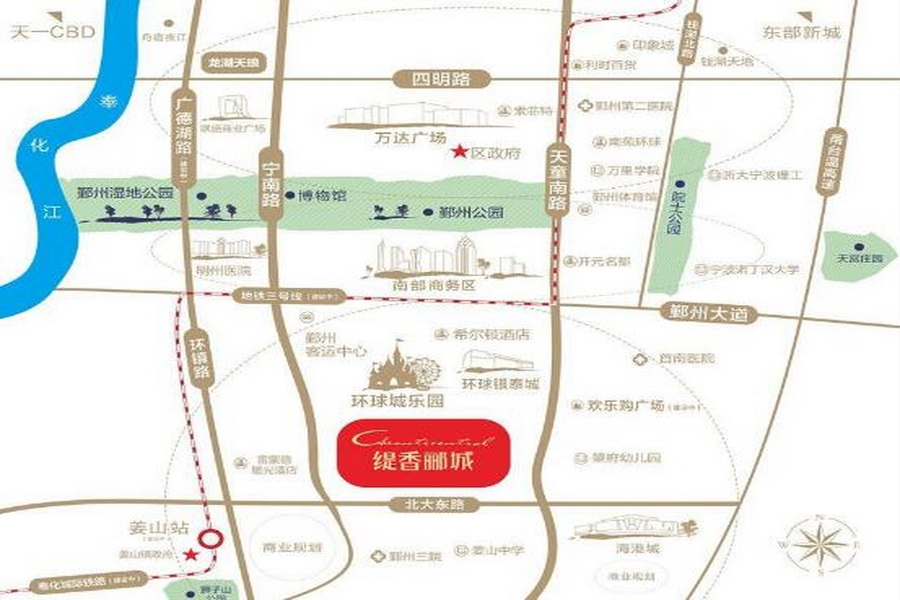 景瑞龙湖缇香郦城区位图
