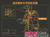 昌北钢材大市场交通图区位示意图