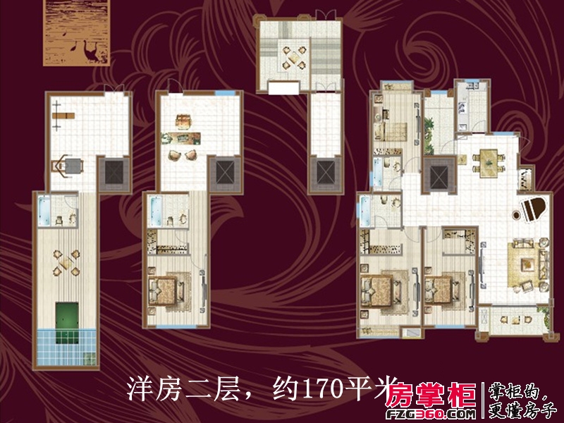 梅湖香榭丽户型图一期洋房2层户型