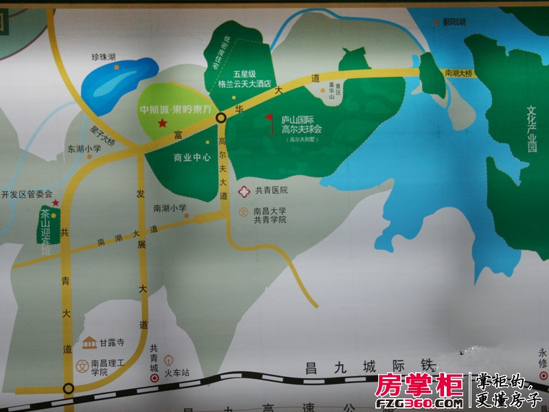 中航城·果岭东方交通图区位图