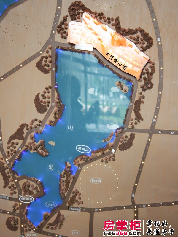 万科青山湖交通图区位示意图