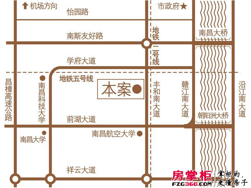 中央香榭交通图区位示意图