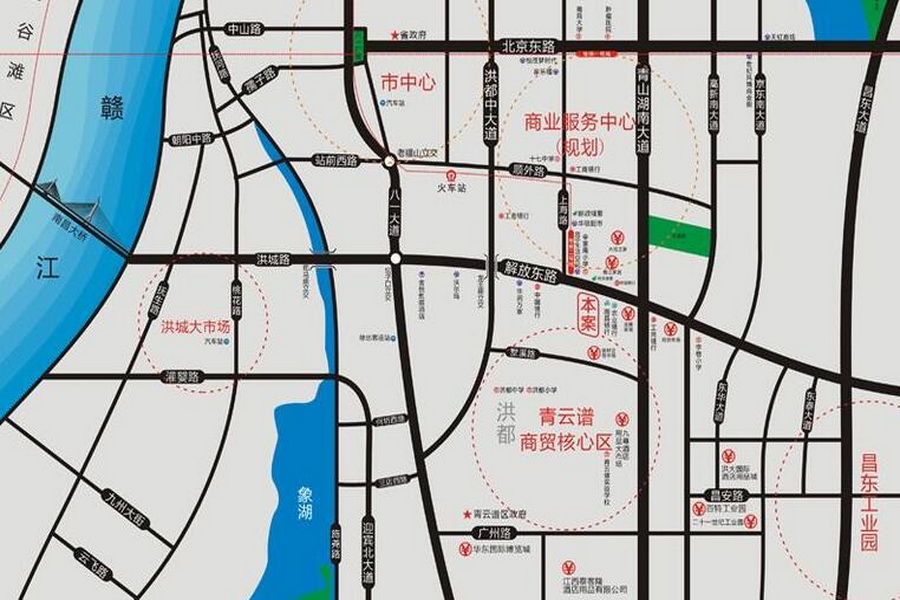 金城国际龙鼎商业广场区位图