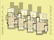 双湖明珠户型图一期别墅56栋三层平层图